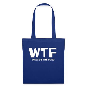 WTF - Sac en tissu - bleu royal - Devant
