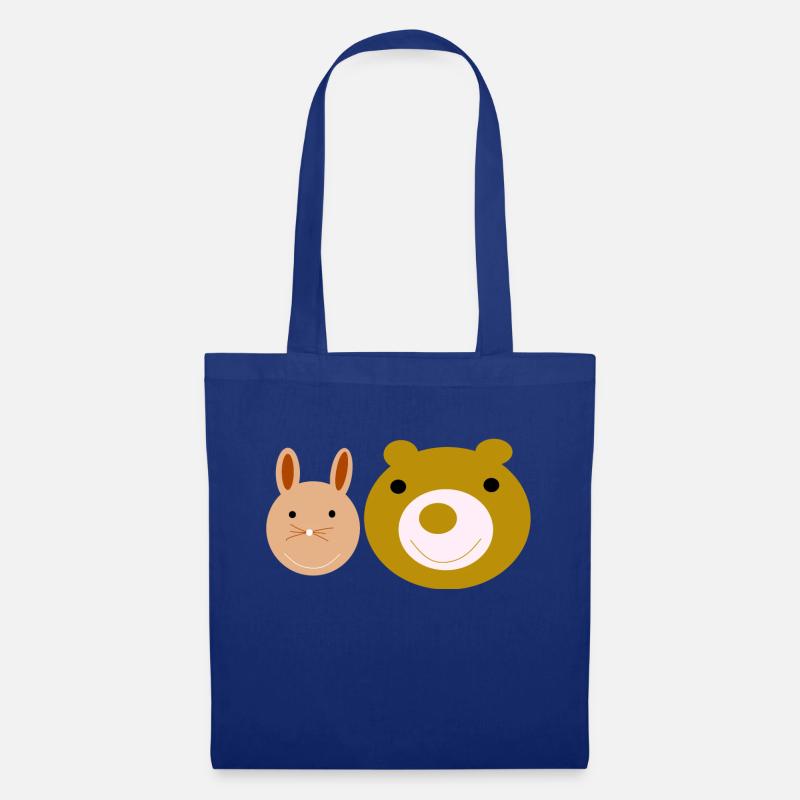 Hase und Baer - Stoffbeutel - Royalblau