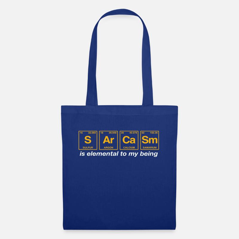 Drôles de dictons: SARCASME - Système de perdiode - Sac en tissu - bleu royal