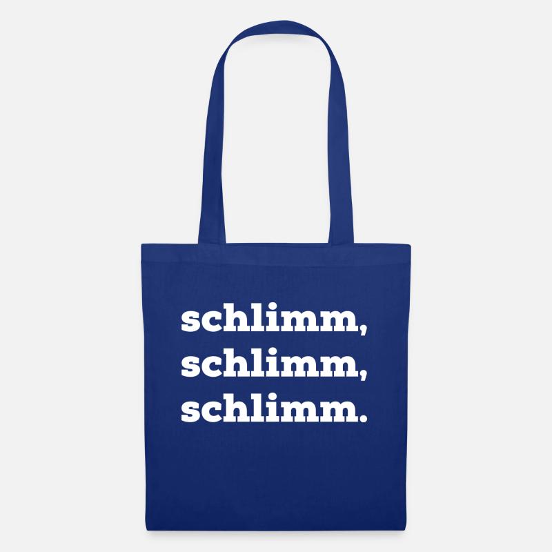 schlimm schlimm schlimm - Stoffbeutel - Royalblau