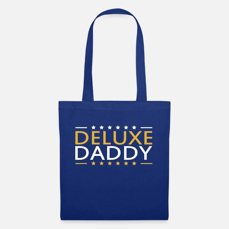 Daddy Deluxe Dad Ever Bester Papa der Welt Liebe - Stoffbeutel - Royalblau