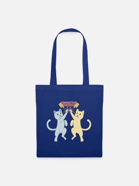 Freunde teilen Pawsitive Energy - Stoffbeutel - Royalblau