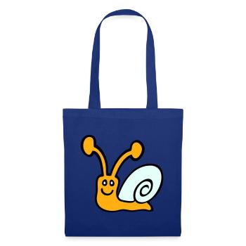 Snail Shell Cute Cute Happy Cool - Tote Bag - royal blue - Front