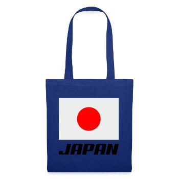 Japan Fahne - Stoffbeutel - Royalblau - Vorne