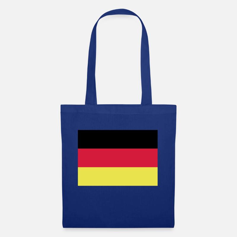 Deutschland Flagge 4 - Stoffbeutel - Royalblau