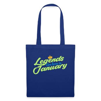 Legends Are Born In January - Tote Bag - royal blue - Front