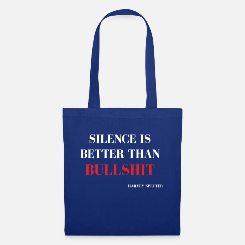 Silence is better than bullshit gift - Tote Bag - royal blue