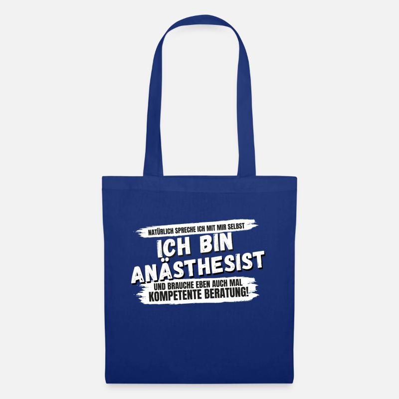 Anästhesist Anästhesistin Spruch Geschenk Beruf - Stoffbeutel - Royalblau