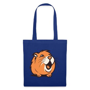 Cheerful Capybara / Guinea Pig / Hamster – Heart - Tote Bag - royal blue - Front