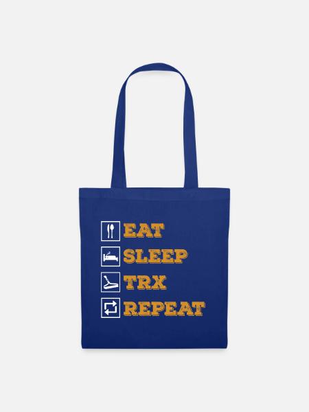 Eat Sleep TRX Wiederholung - Stoffbeutel - Royalblau