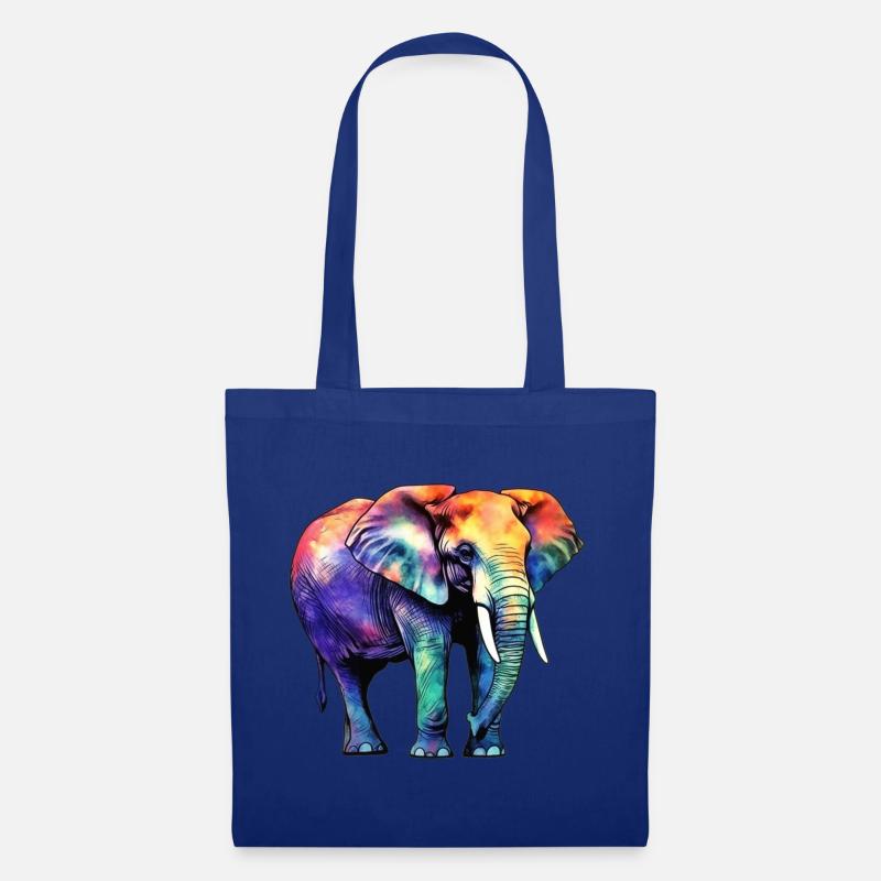 Elefant - Stoffbeutel - Royalblau