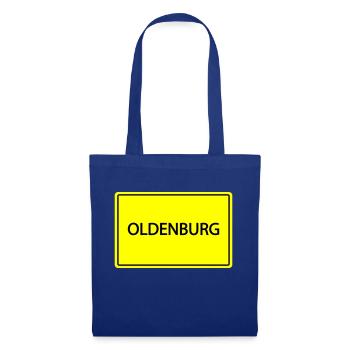ortsschild oldenburg - Stoffbeutel - Royalblau - Vorne