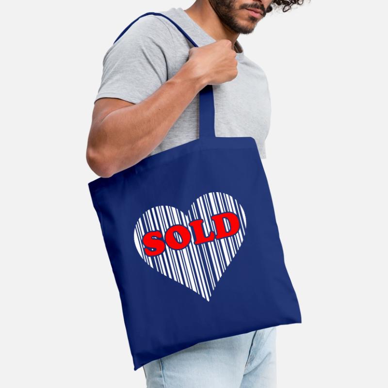 Herz Barcode Liebe – Sold Code Strichcode Geschenk Stoffbeutel
