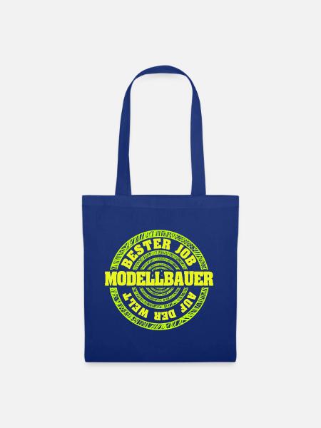 Geschenk für Modellbauer - Stoffbeutel - Royalblau