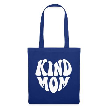 Kind Mom Heart Logo - Customizable color - Tote Bag - royal blue - Front