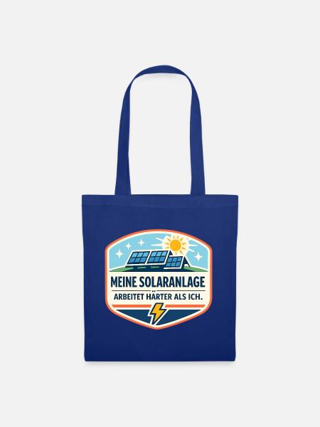 Solaranlagen Power Badge - Stoffbeutel - Royalblau