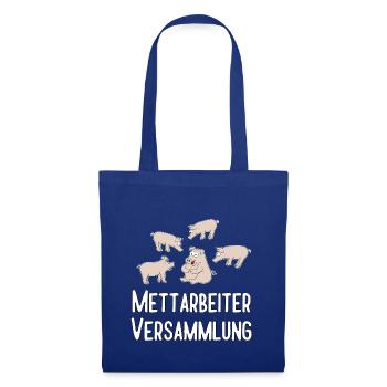 Mettarbeiterversammlung - Stoffbeutel - Royalblau - Vorne
