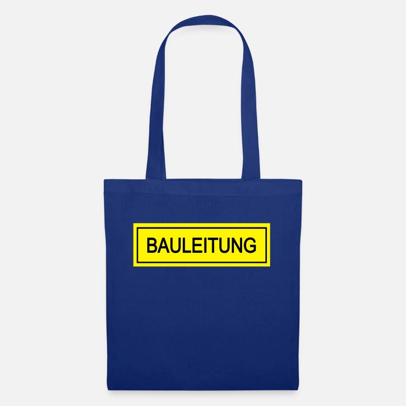 bauleitung - Stoffbeutel - Royalblau