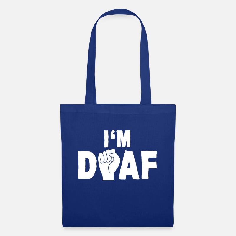 I'm Deaf 6 - Stoffbeutel - Royalblau