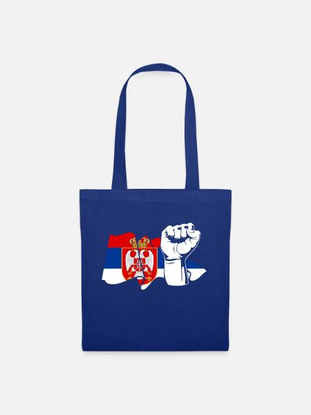 Faust Serbe Serbien - Stoffbeutel - Royalblau