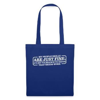 It's My Tolerance To Idiots That Needs Work 8 - Tote Bag - royal blue - Front