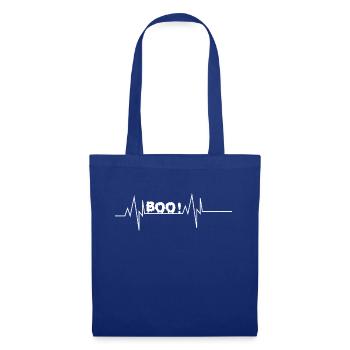 Boo Herzschlag - Stoffbeutel - Royalblau - Vorne