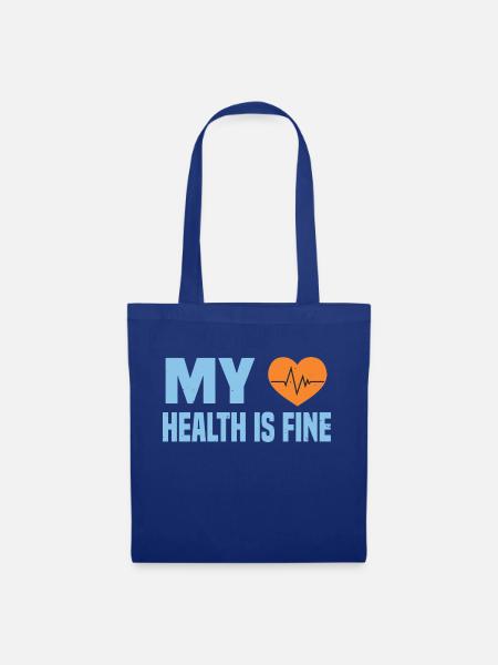 MY HEALTH IS FINE - Tote Bag - royal blue