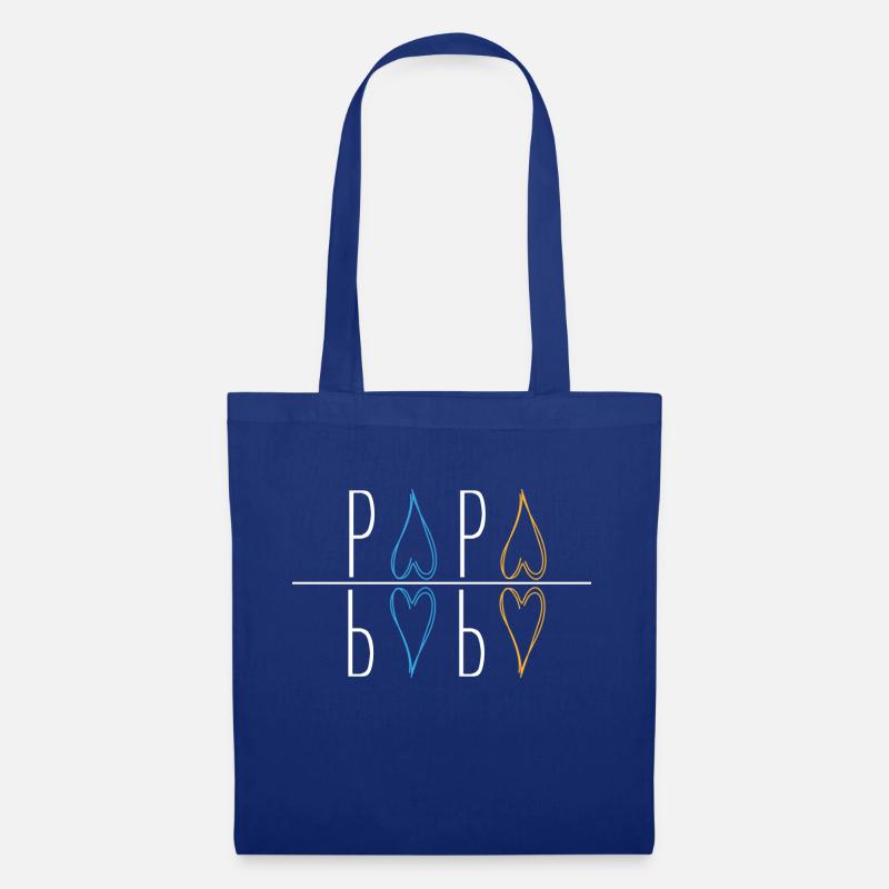 Papa - Stoffbeutel - Royalblau