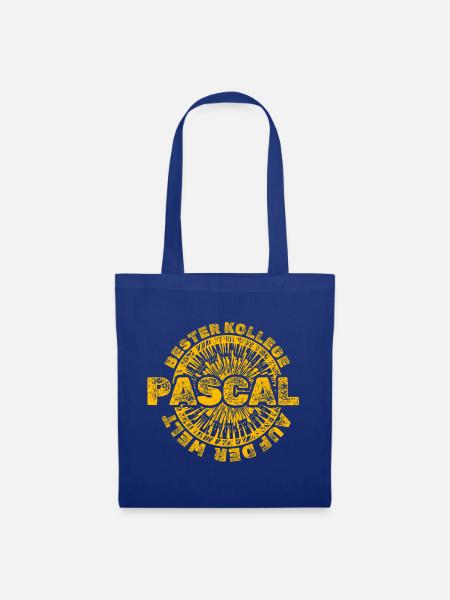 Geschenk für Pascal - Stoffbeutel - Royalblau