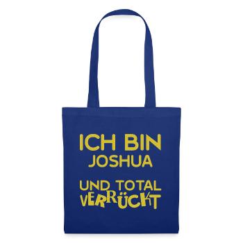 Vorname Joshua - Stoffbeutel - Royalblau - Vorne