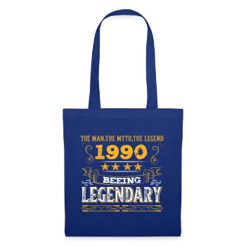 Birthday legendär 1990 - Stoffbeutel - Royalblau - Vorne