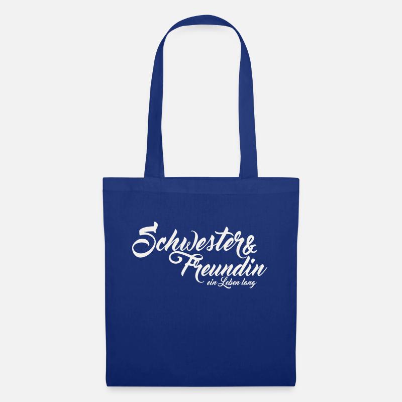 Schwester und freundin h - Stoffbeutel - Royalblau