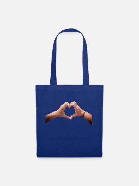 Valentines Day - Stoffbeutel - Royalblau