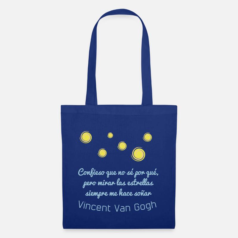 Van-Gogh-Sterne - Stoffbeutel - Royalblau