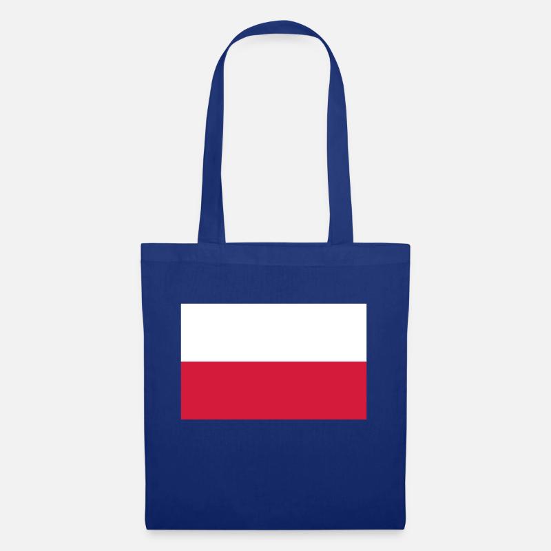 Polen Flagge Geschenkidee - Stoffbeutel - Royalblau