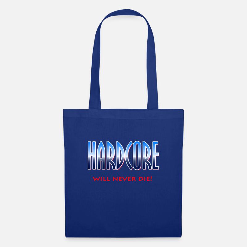 HardcoreTechno will never die! - Stoffbeutel - Royalblau