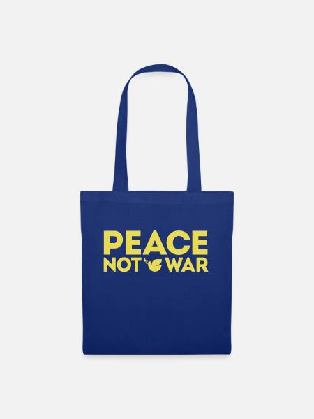 Peace - Solidarität mit der Ukraine - Stoffbeutel - Royalblau
