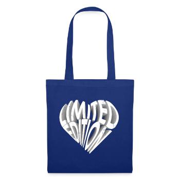 Coeur limited edition - Sac en tissu - bleu royal - Devant