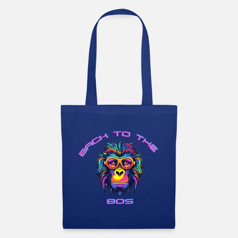 Psychedelischer Gorilla mit Sonnenbrille - Stoffbeutel - Royalblau