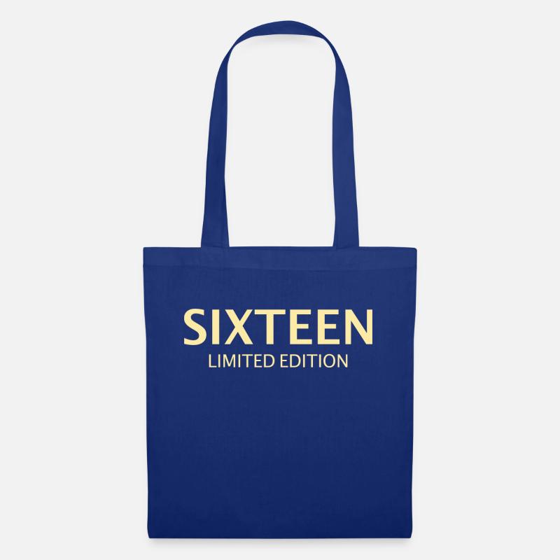 16. Geburtstag Sixteen Geschenk - Stoffbeutel - Royalblau