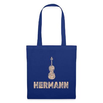 Hermann - Stoffbeutel - Royalblau - Vorne