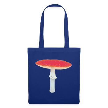 Roter Pilzscheinwerfer - Stoffbeutel - Royalblau - Vorne