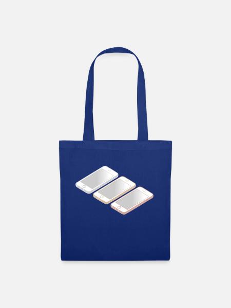 new smart phone - Sac en tissu - bleu royal