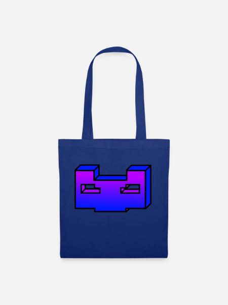 Coole Maske / z.B für Streaming Backgrounds - Stoffbeutel - Royalblau