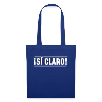 SÍ CLARO - Stoffbeutel - Royalblau - Vorne