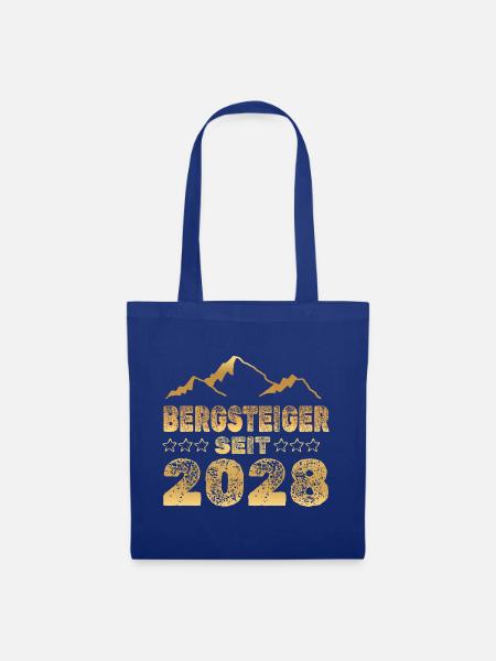 Bergsteiger 2028 - Stoffbeutel - Royalblau