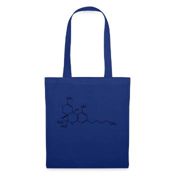 THC, Cannabis - Sac en tissu - bleu royal - Devant