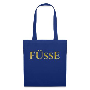 Füße - Stoffbeutel - Royalblau - Vorne