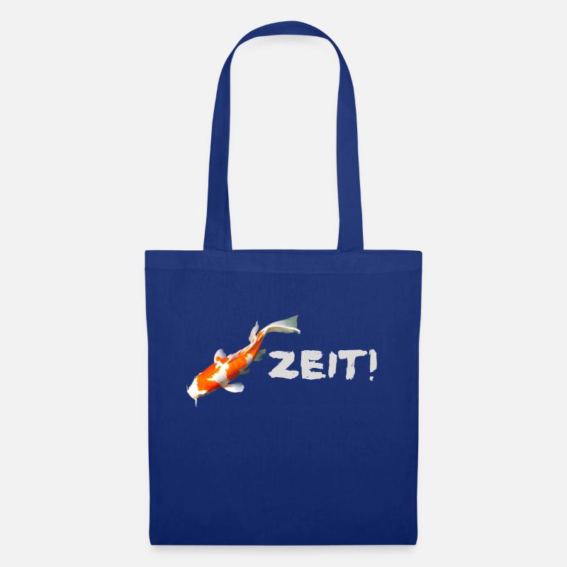 Koi zeit - Stoffbeutel - Royalblau