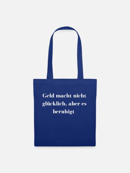 Geld - Stoffbeutel - Royalblau